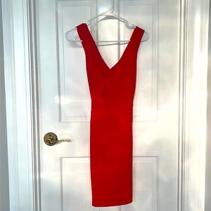 00 P Red Sleeveless Banana Republic Dress